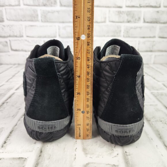Sorel Out N About Plus Women's Size 9 Black Quilted Waterproof Winter Duck Boots - Picture 5 of 11